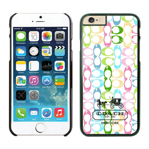 Coach Logo Monogram Multicolor iPhone 6 Cases EYV - Click Image to Close